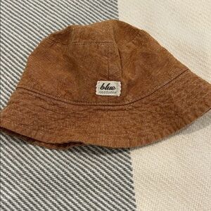 Blue Corduroy Bucket Sun Hat Cotton M
